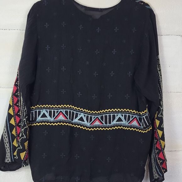 Johnny Was Women's Ezra Embroidered Blouse. Size S - Picture 8 of 10